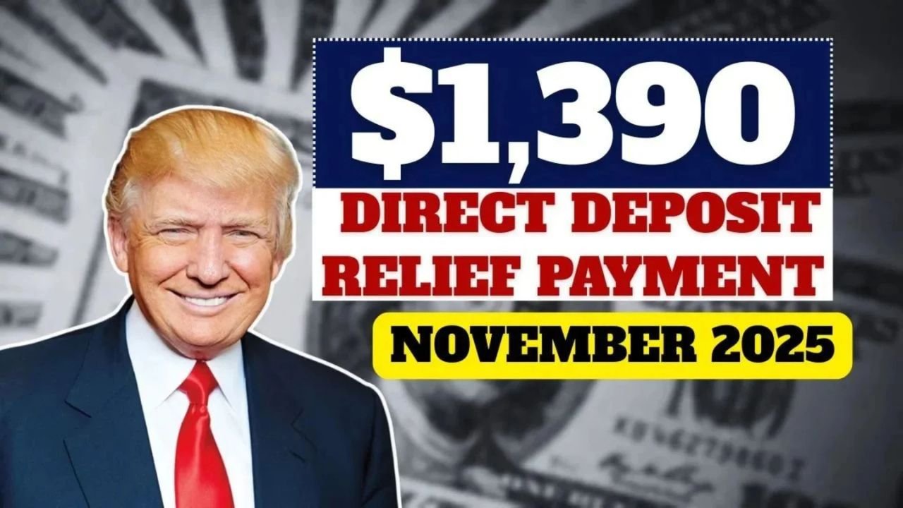 $1,390 Direct Deposit Relief Payment Coming November 2025