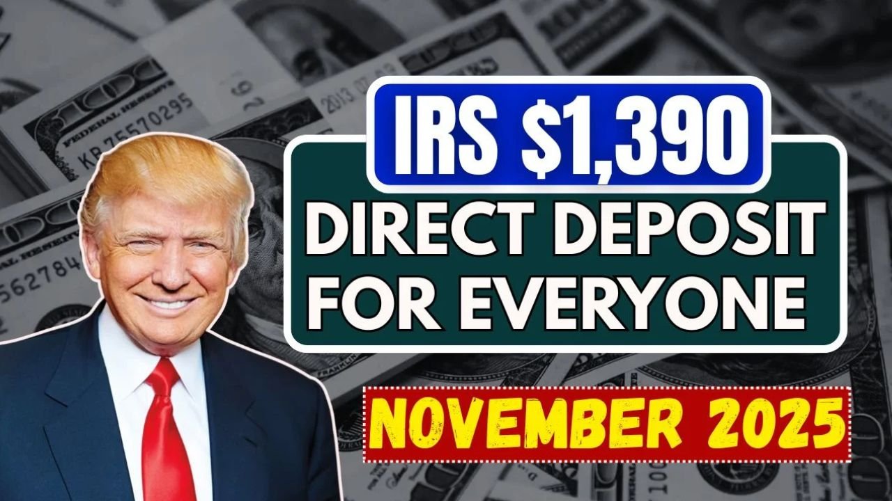 IRS $1,390 Direct Deposit: November 2025 Payment Update